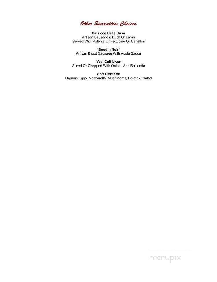 Il Piccolino Trattoria - Los Angeles, CA menu_pic
