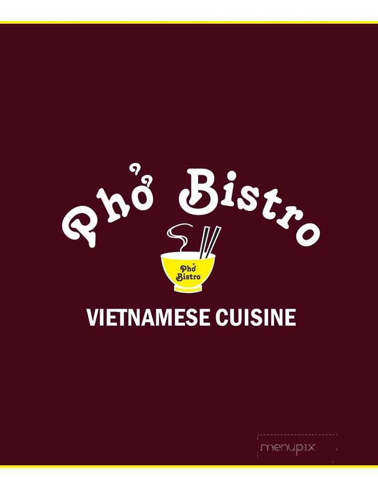 Pho Bistro - Slidell, LA menu_pic