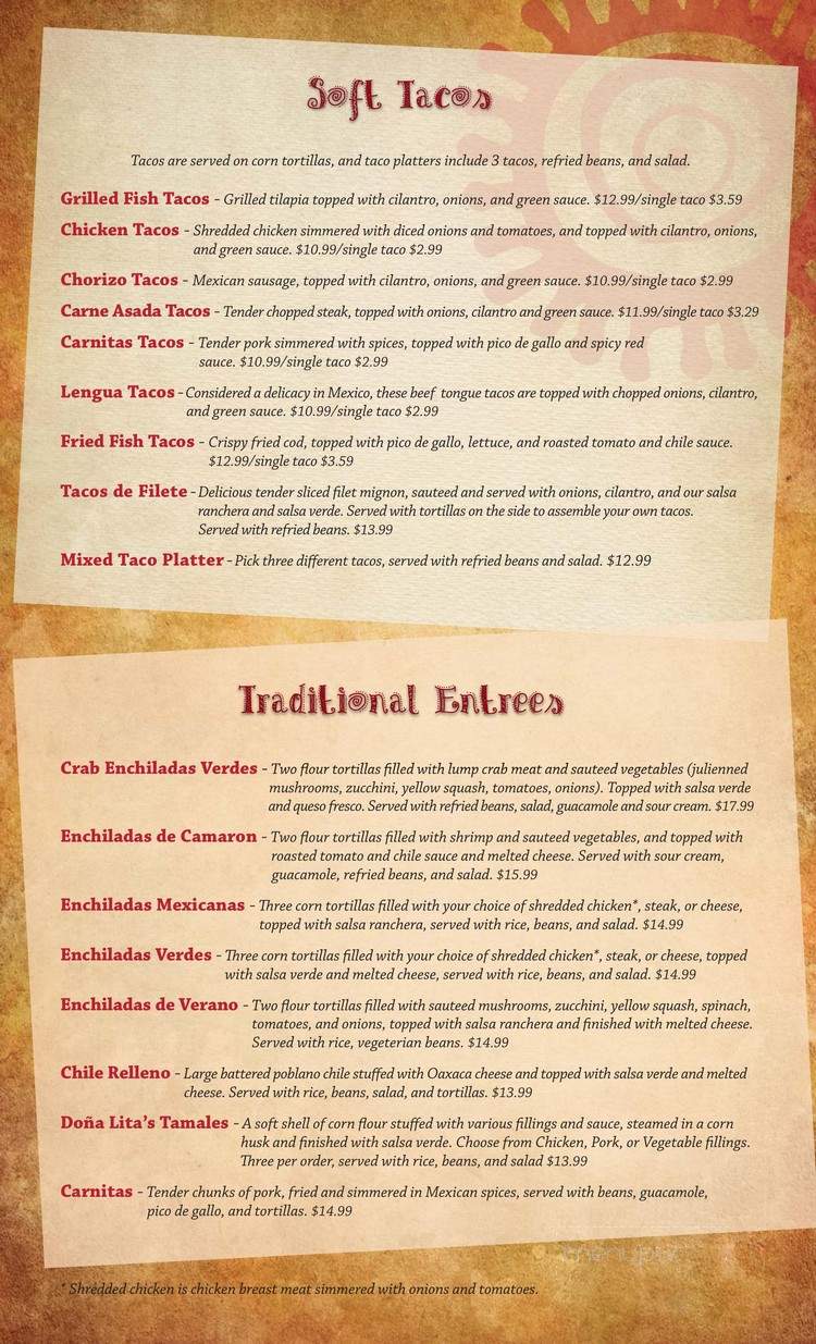 El Sol Express - Camp Hill, PA menu_pic