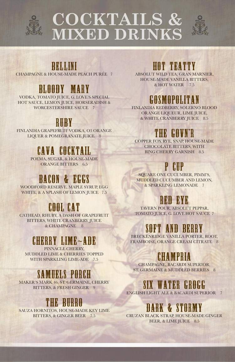 Gosport Tavern - Portsmouth, VA menu_pic