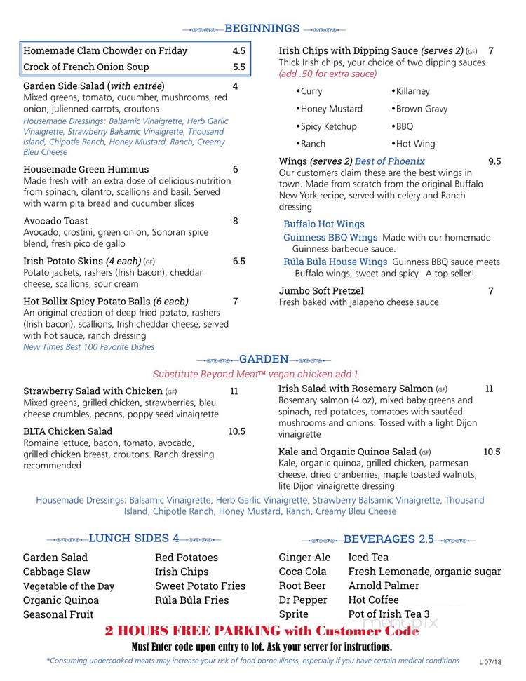 Rla Bla - Tempe, AZ menu_pic