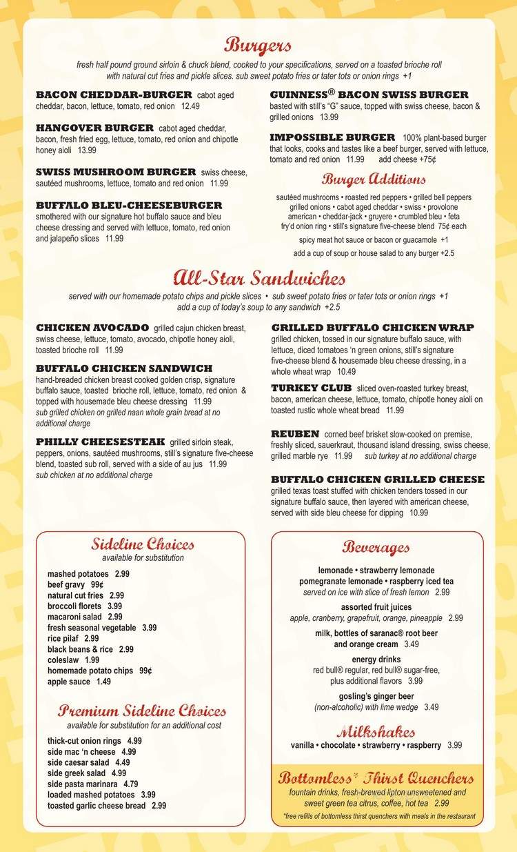 Distillery - Rochester, NY menu_pic