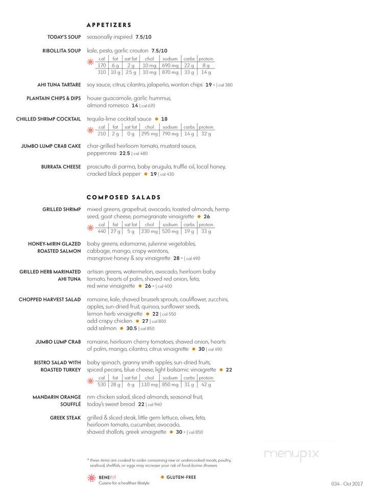 Mariposa at Neiman Marcus - Coral Gables, FL menu_pic