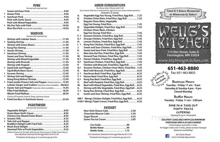 Weng's Kitchen - Farmington, MN