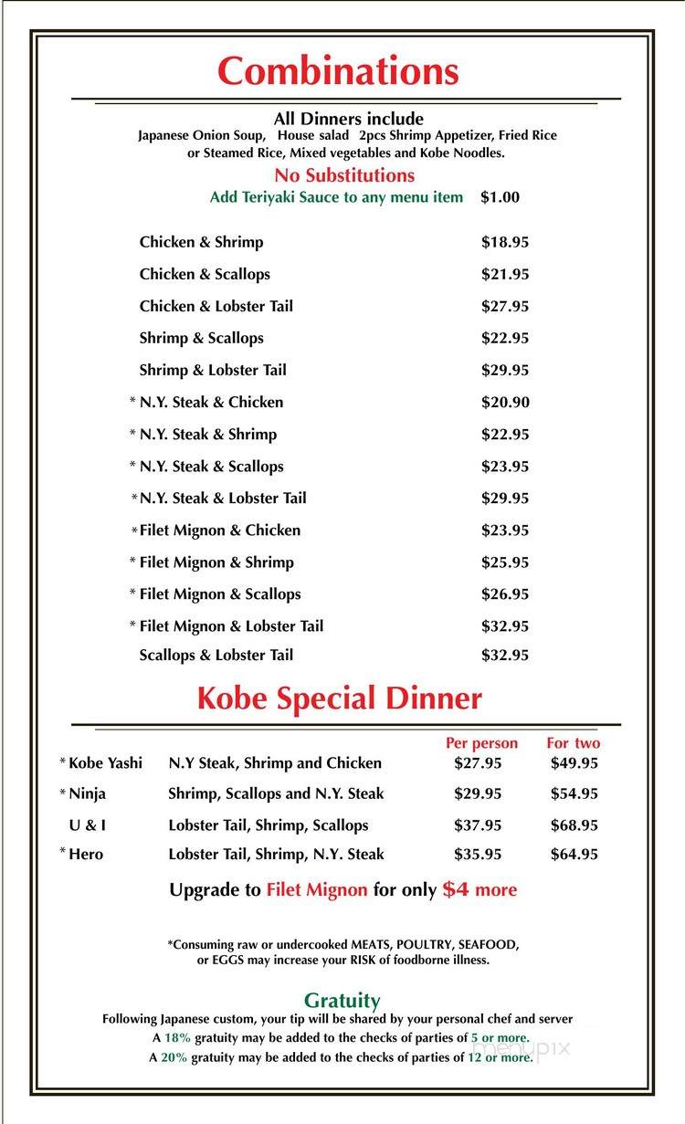 Hero Japanese Sushi - Cornelius, NC menu_pic