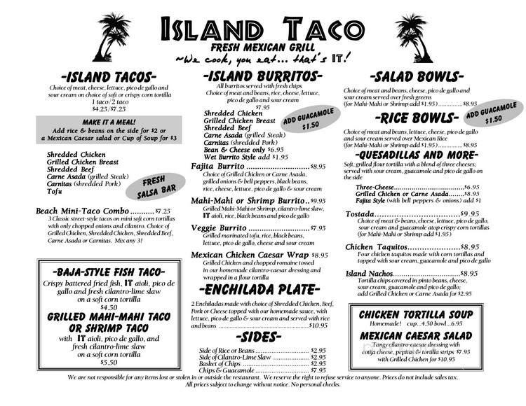Island Taco - Carmel, CA