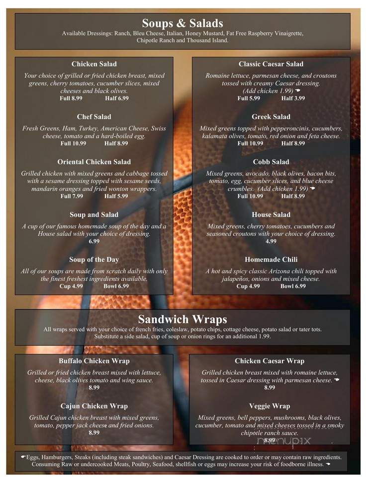Max's Restaurant and Sports Lounge - Glendale, AZ menu_pic