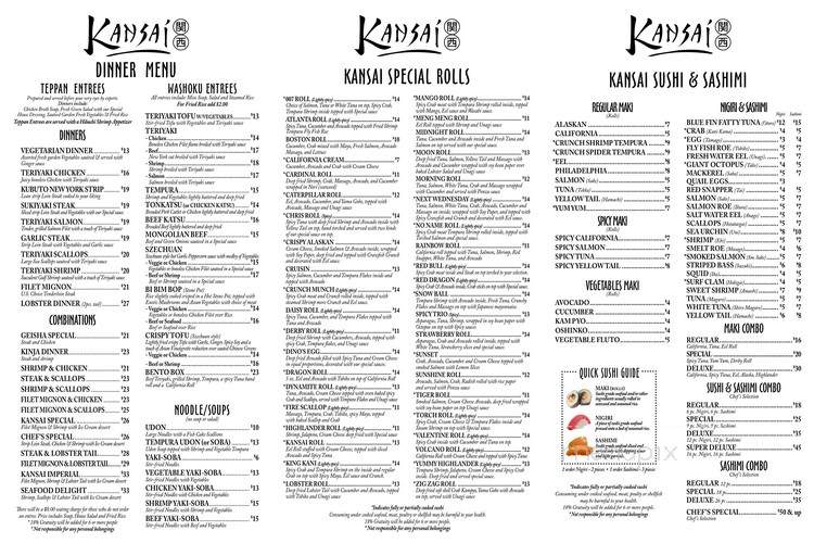 Kansai Japanese Steakhouse - Clarksville, IN