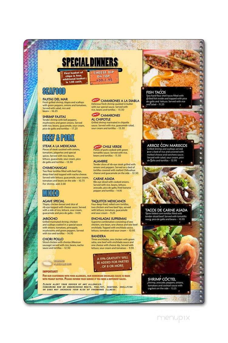 El Agave - Saint Peter, MN menu_pic
