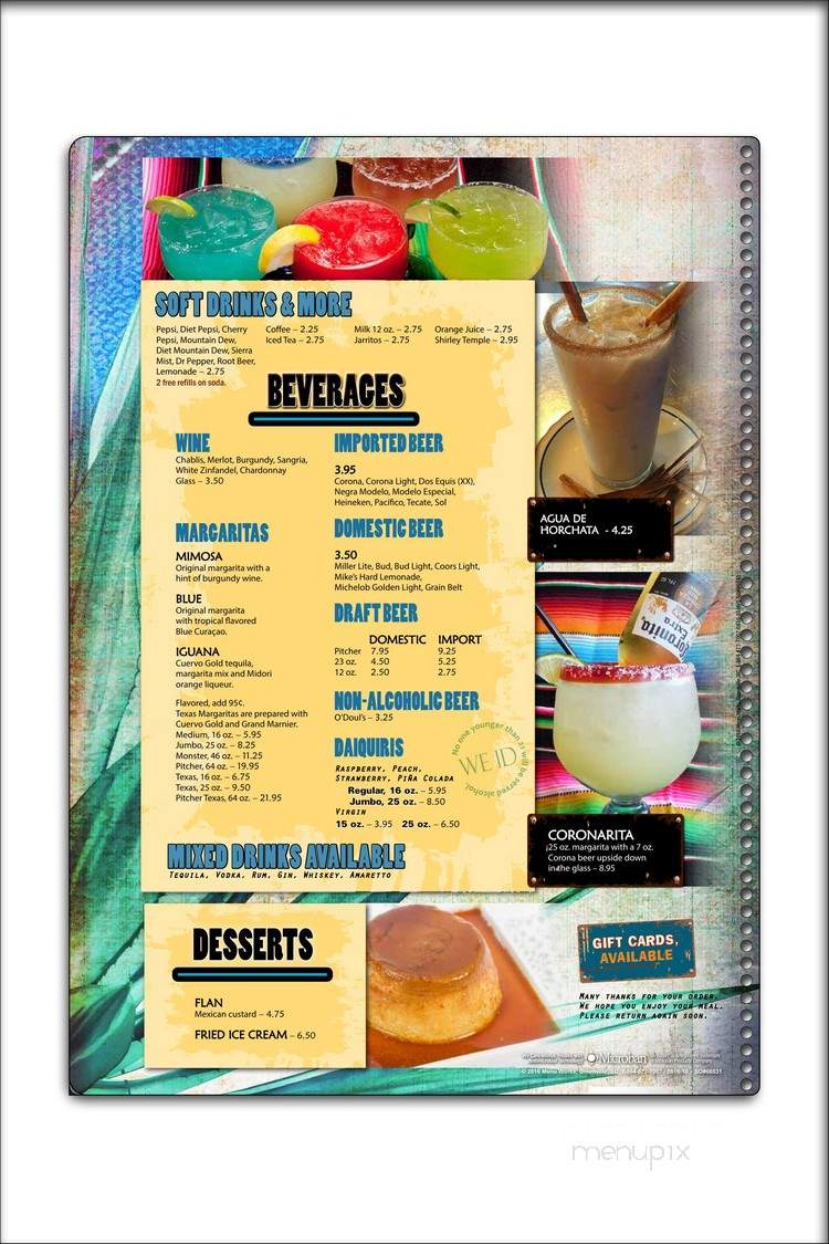 El Agave - Saint Peter, MN menu_pic