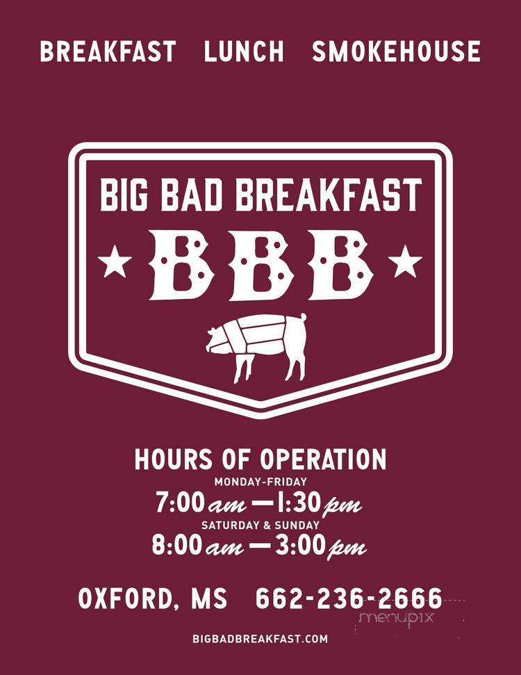 Big Bad Breakfast - Oxford, MS