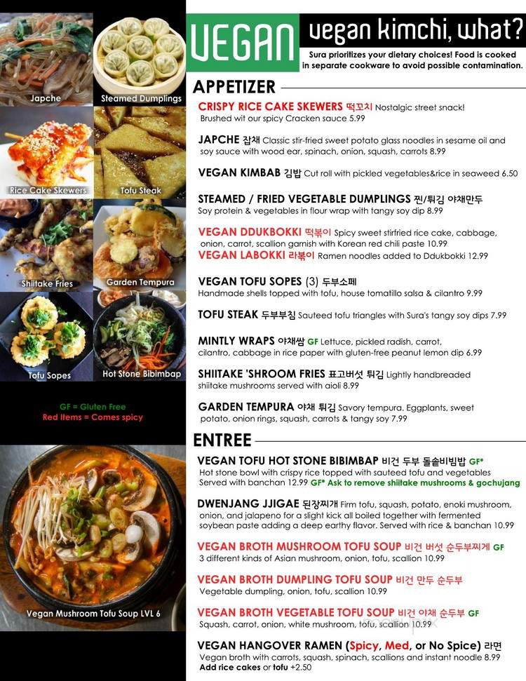 Cafe Sura - Long Beach, CA menu_pic