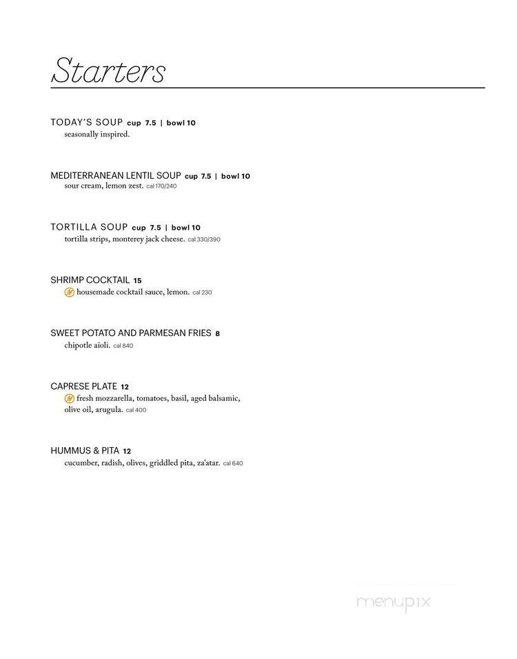 Online Menu of Neiman Marcus Cafe, Scottsdale, AZ