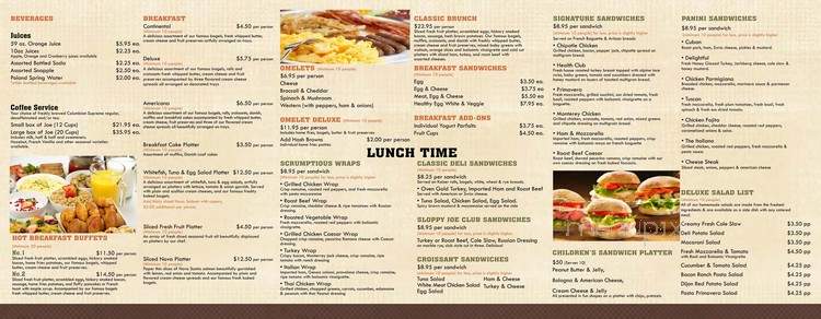 Bagel Buffet - Hackensack, NJ menu_pic