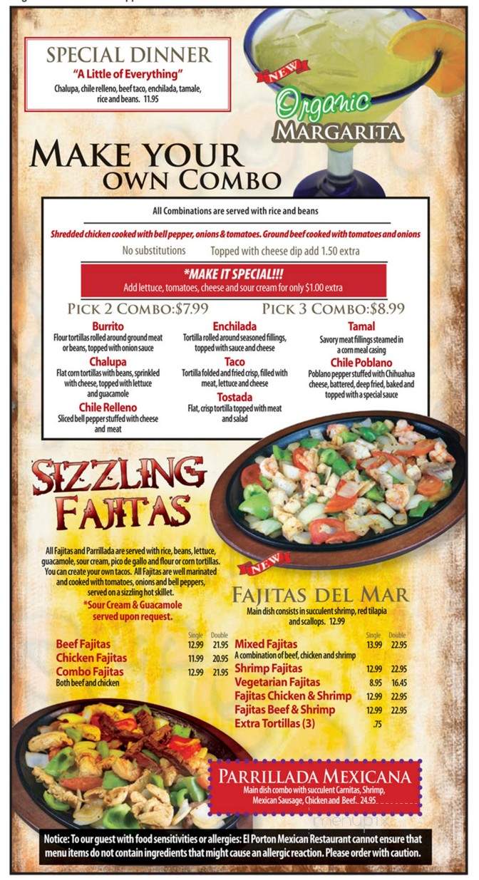 El Porton Of Midway - Alpharetta, GA menu_pic