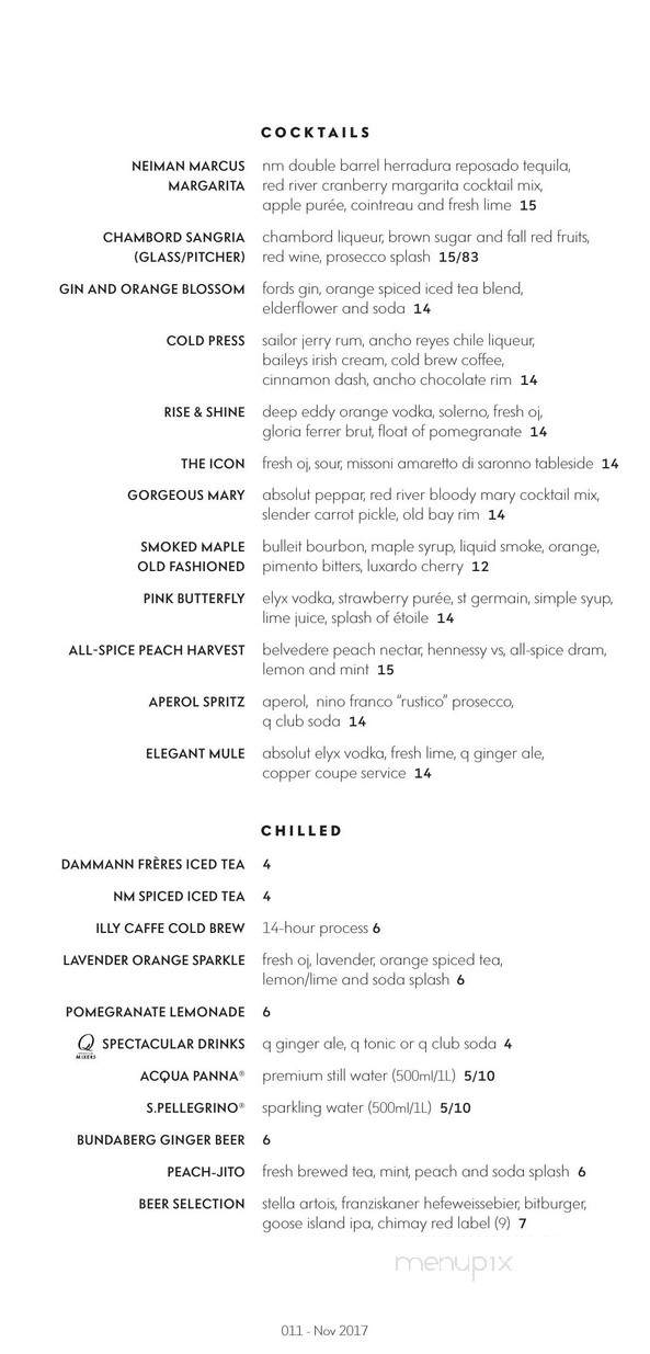 Mariposa - Newport Beach, CA menu_pic