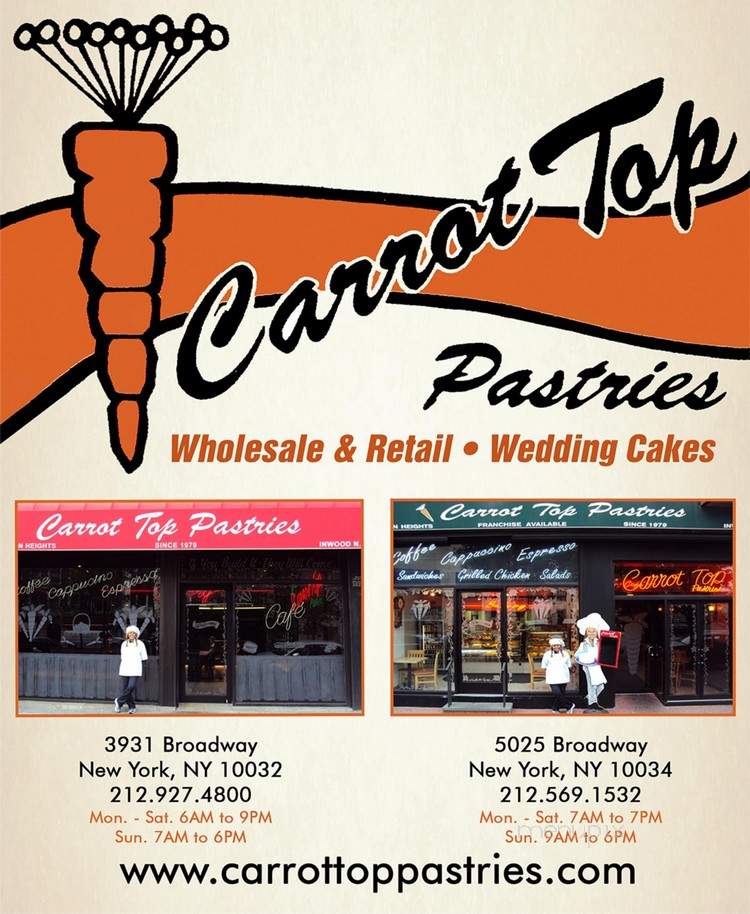 Carrot Top Pastries - New York, NY menu_pic