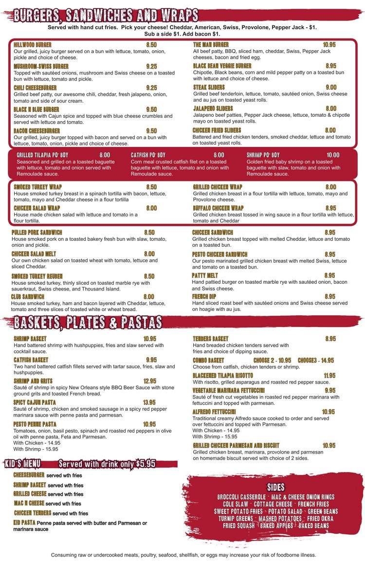 DJ's Pub & Grub - Nashville, TN menu_pic