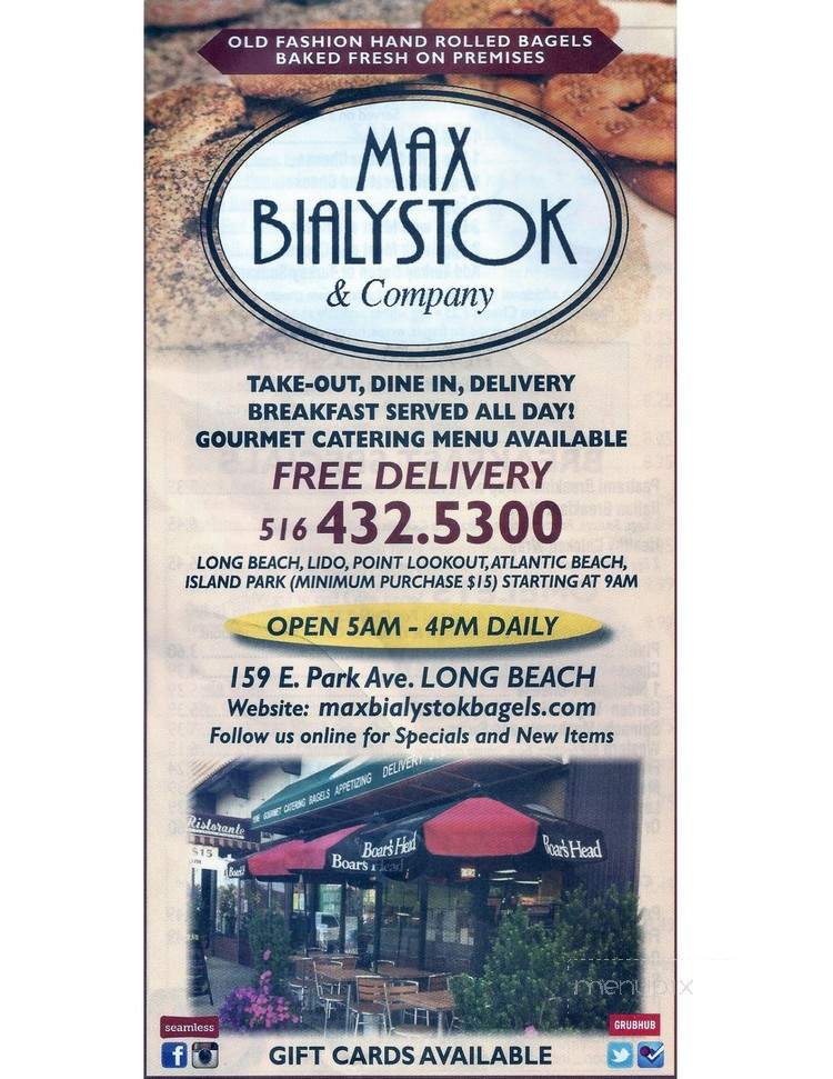 Max Bialy Stok & Co Incorporated - Long Beach, NY menu_pic