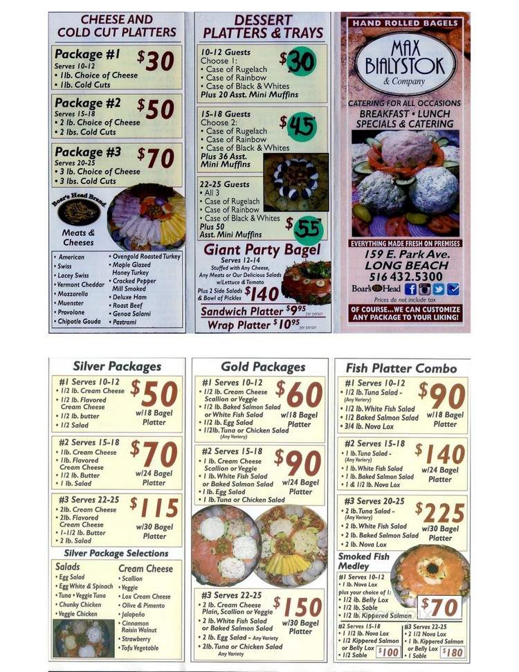 Max Bialy Stok & Co Incorporated - Long Beach, NY menu_pic