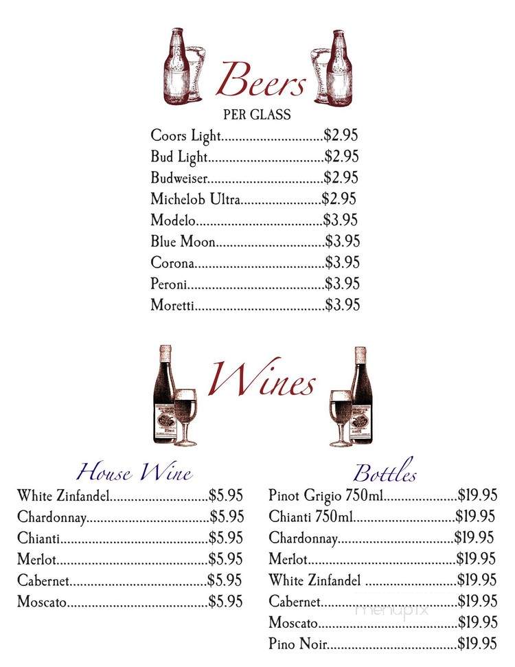 Roma's Italian Restaurant - Guthrie, OK menu_pic