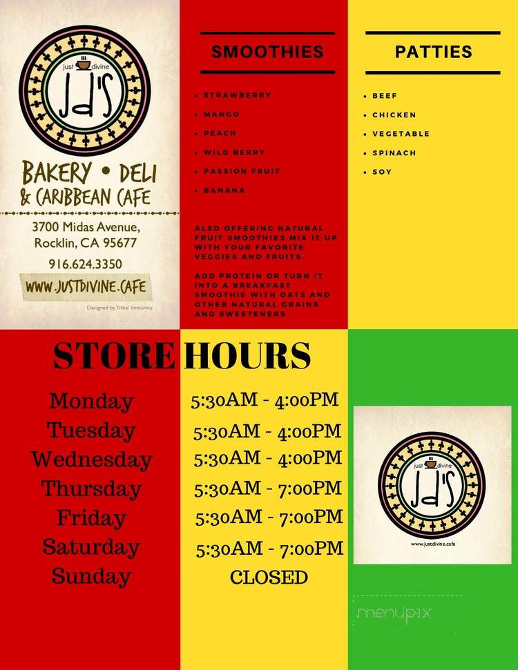 J D's Bakery & Sandwich Shop - Rocklin, CA menu_pic