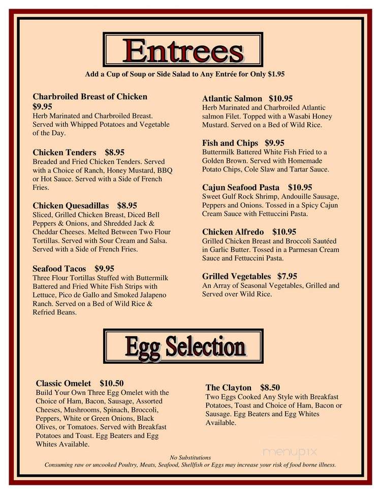 Plaza Bar and Grill - Saint Louis, MO menu_pic