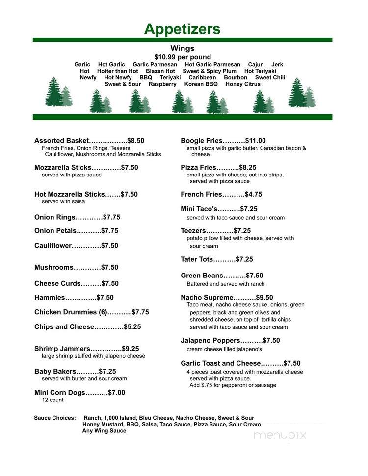 Thristy Moose Bar & Grill - Hibbing, MN menu_pic