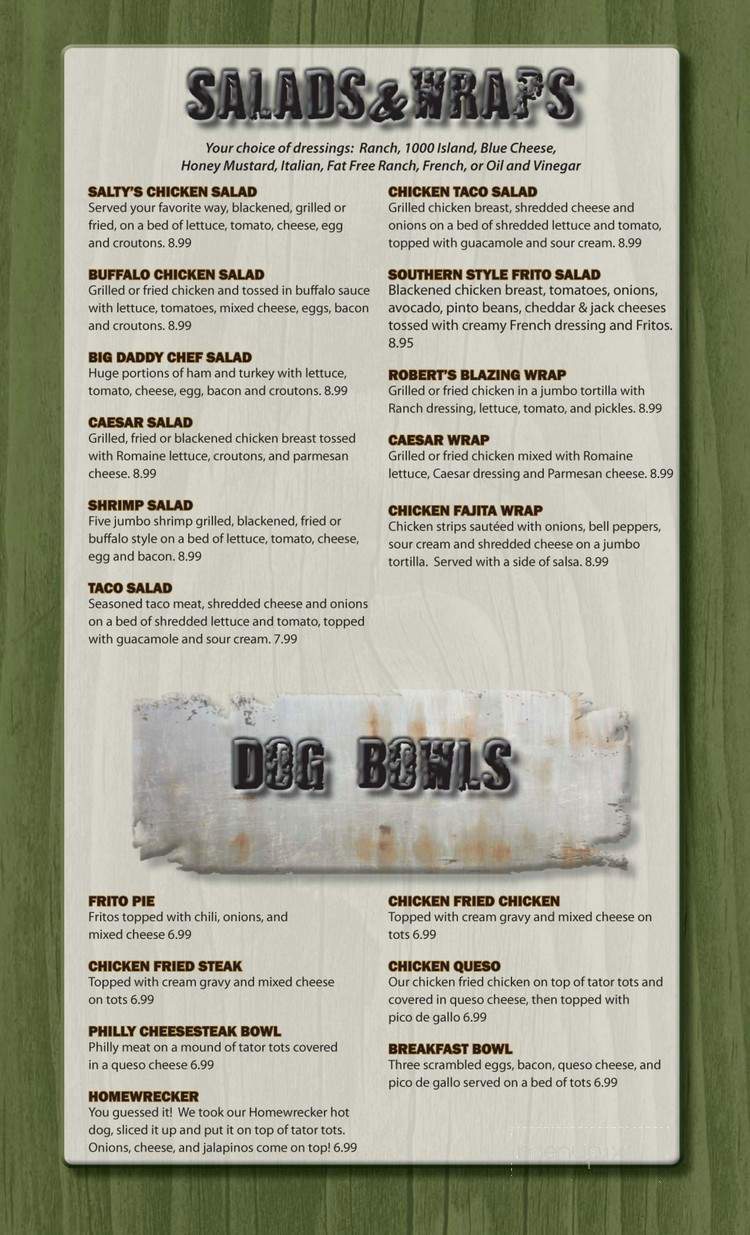 Salty Dog Sports Bar and Grill - Waco, TX menu_pic