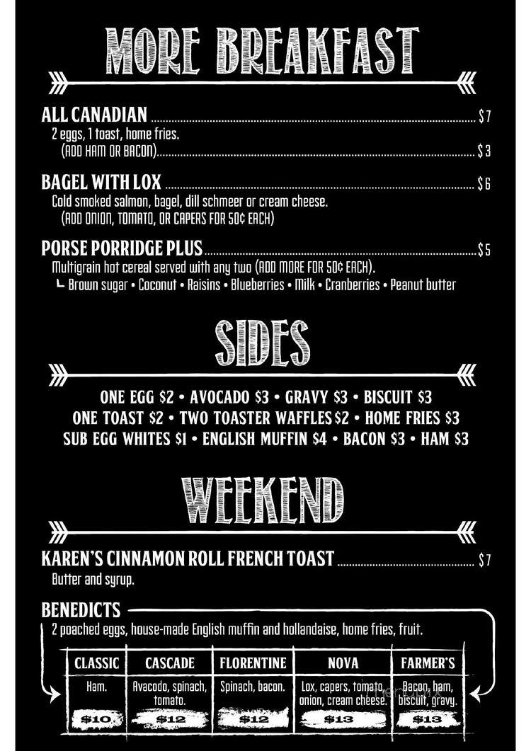 Nollie's Cafe - Seattle, WA menu_pic