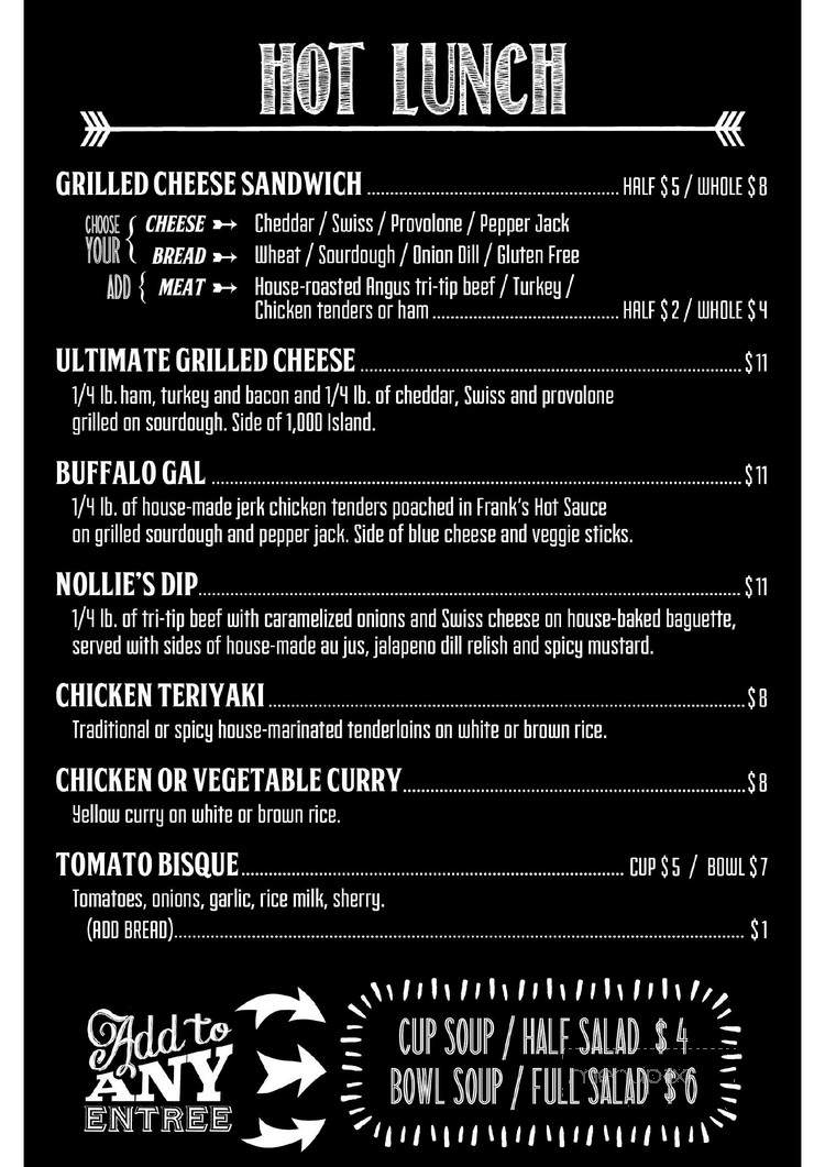 Nollie's Cafe - Seattle, WA menu_pic