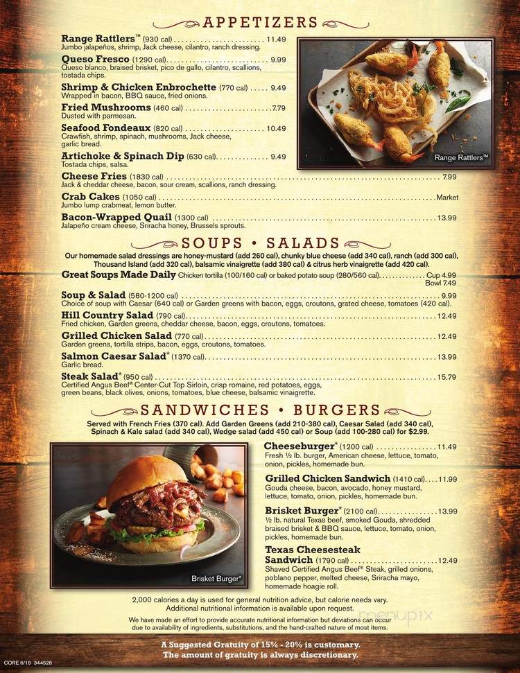 Saltgrass Steakhouse Nutrition Facts Blog Dandk
