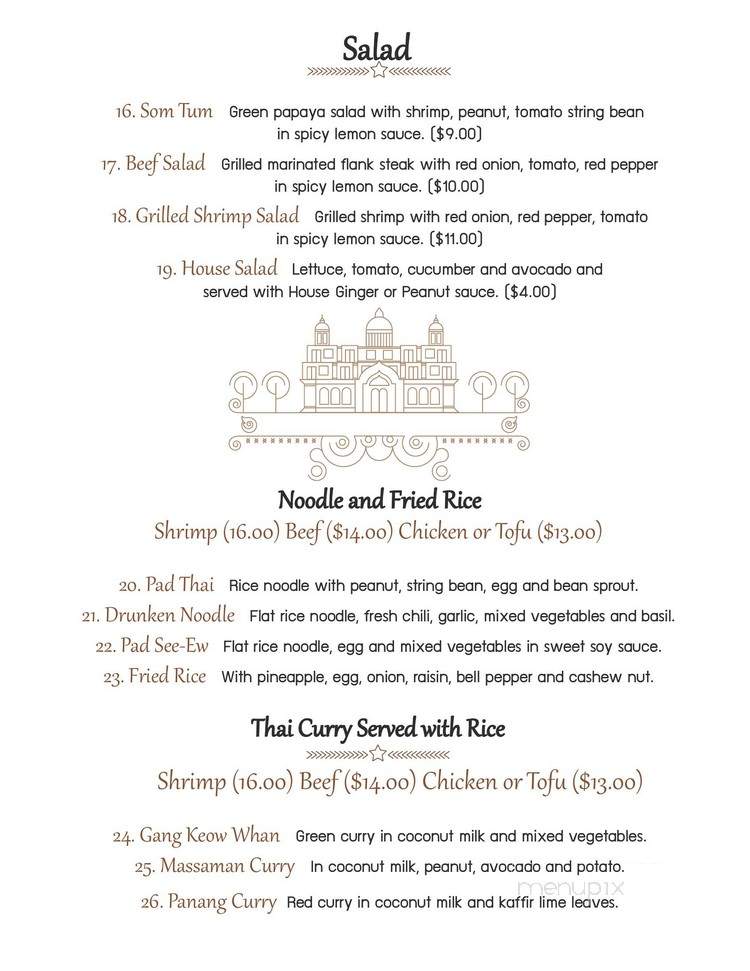 MaiThai Restaurant - Jacksonville, FL menu_pic