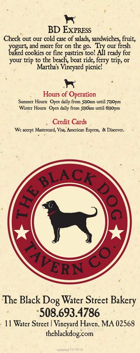 Black Dog Water Street Bakery - Vineyard Haven, MA