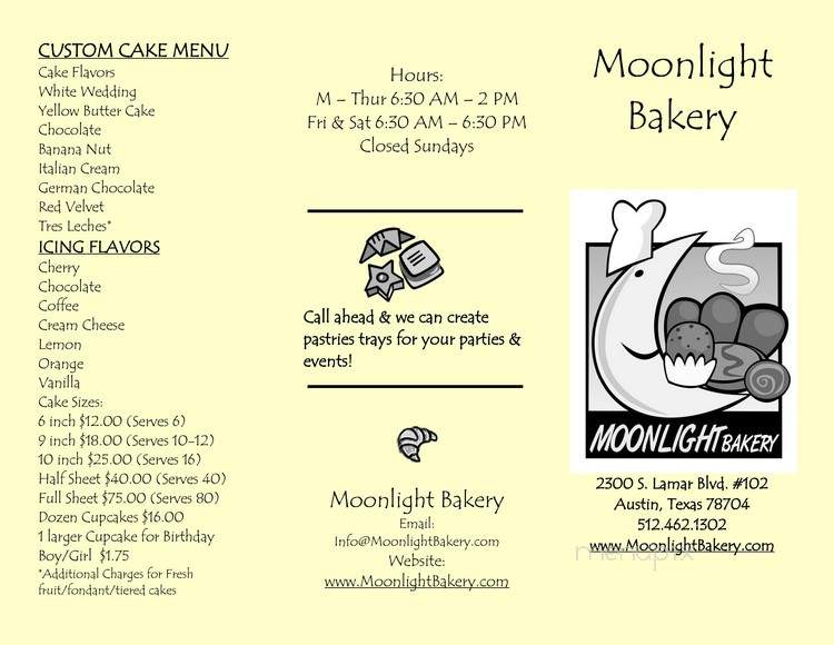 Moonlight Bakery - Austin, TX