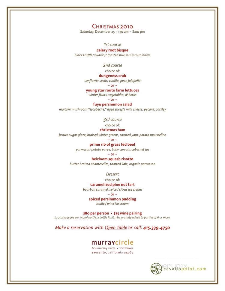 Farley's Bar - Sausalito, CA menu_pic