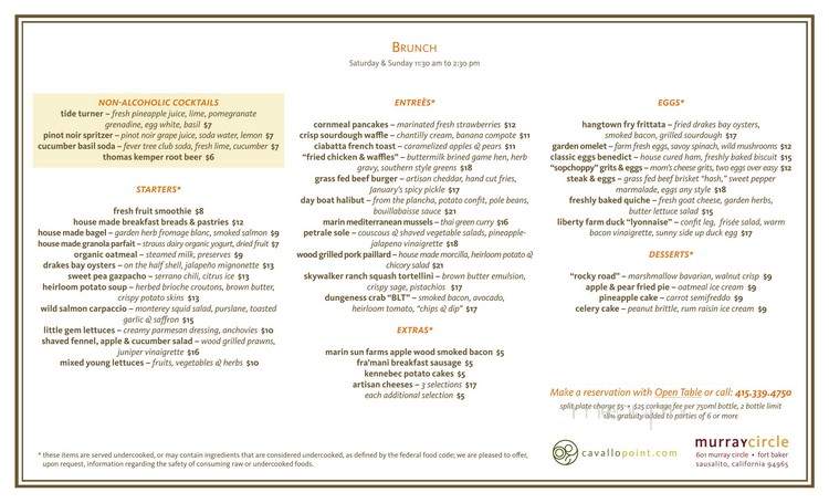 Farley's Bar - Sausalito, CA menu_pic
