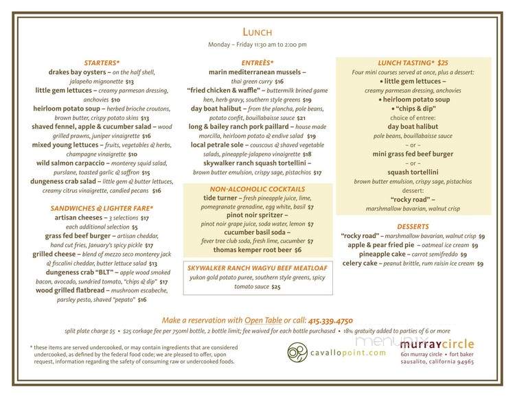 Farley's Bar - Sausalito, CA menu_pic