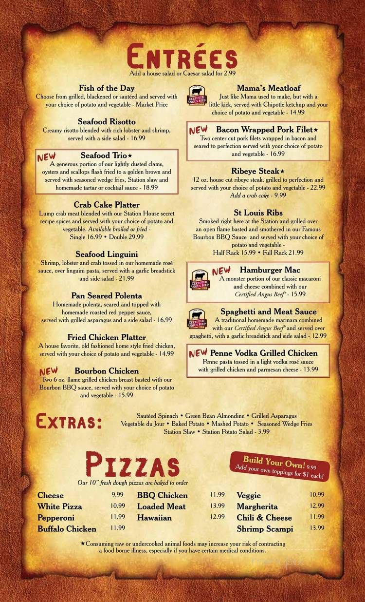 Fire Station 1 Restaurant and Brewing Co. - Silver Spring, MD menu_pic