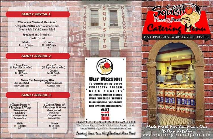Squisito Crofton - Crofton, MD menu_pic