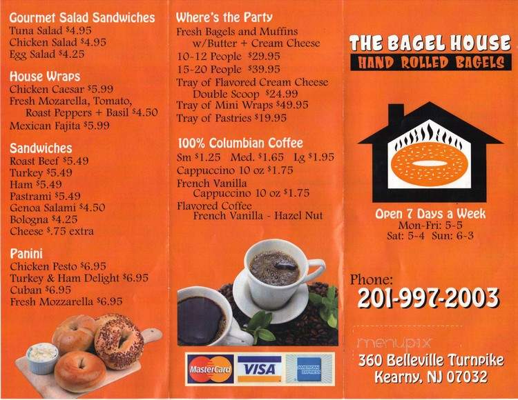 Bagel Buffet - Kearny, NJ menu_pic