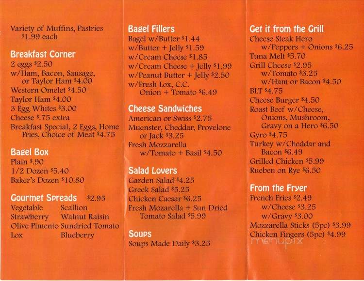 Bagel Buffet - Kearny, NJ menu_pic
