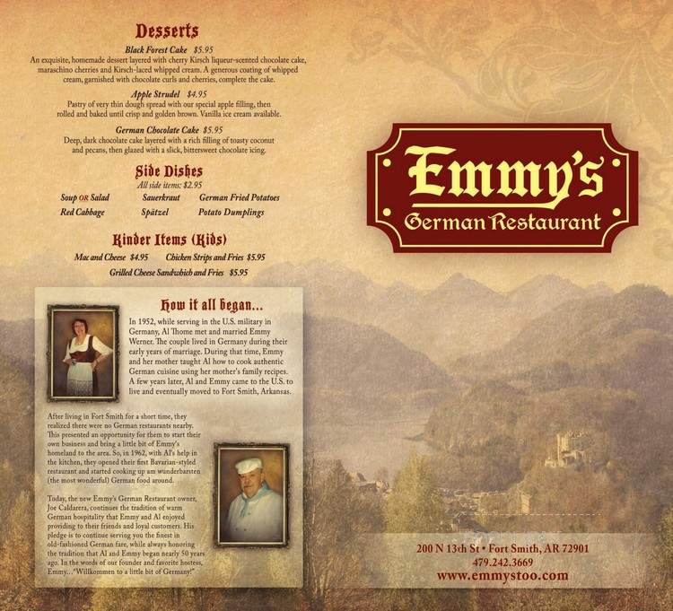 Emmy's German Restaurant - Fort Smith, AR