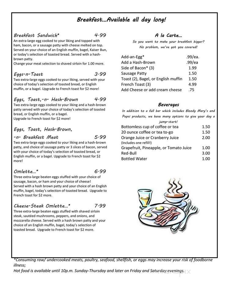 Lorenz Cafe - Pittsburgh, PA menu_pic