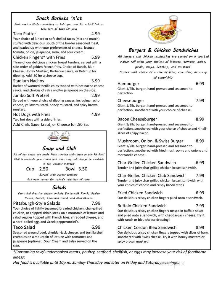 Lorenz Cafe - Pittsburgh, PA menu_pic