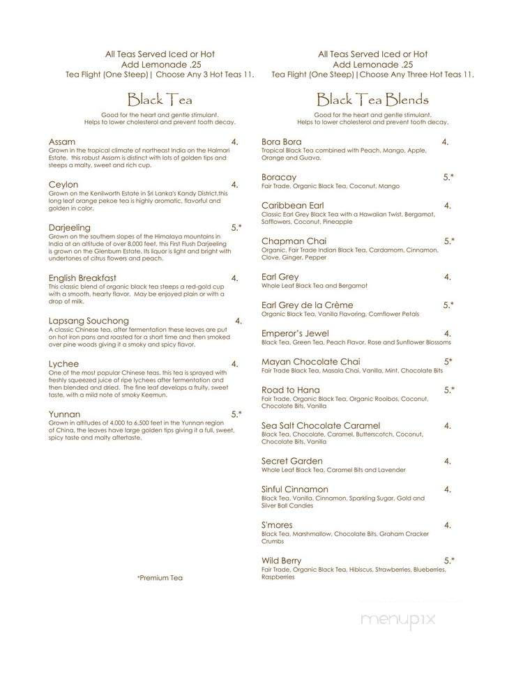 Tranquil Tea Lounge - Fullerton, CA menu_pic
