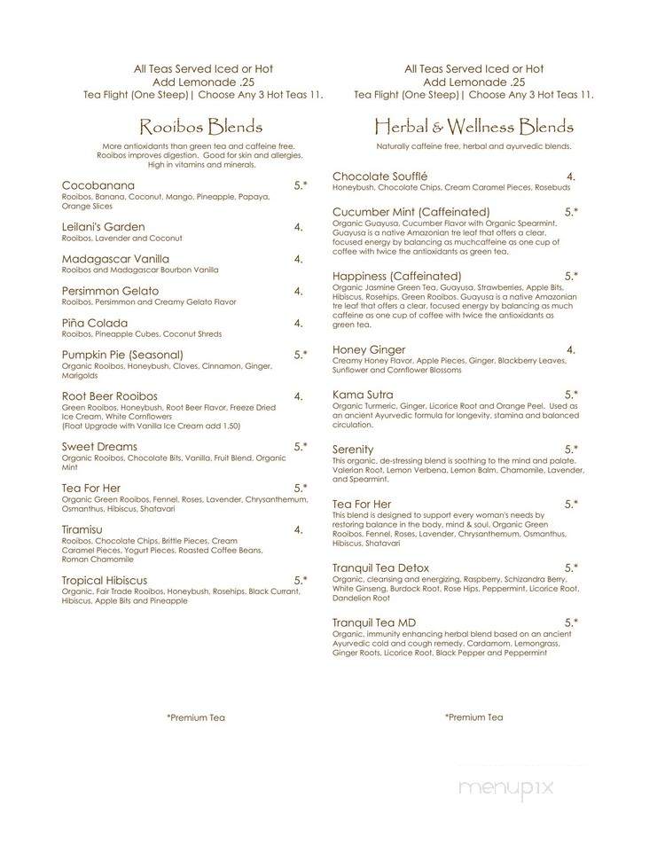 Tranquil Tea Lounge - Fullerton, CA menu_pic