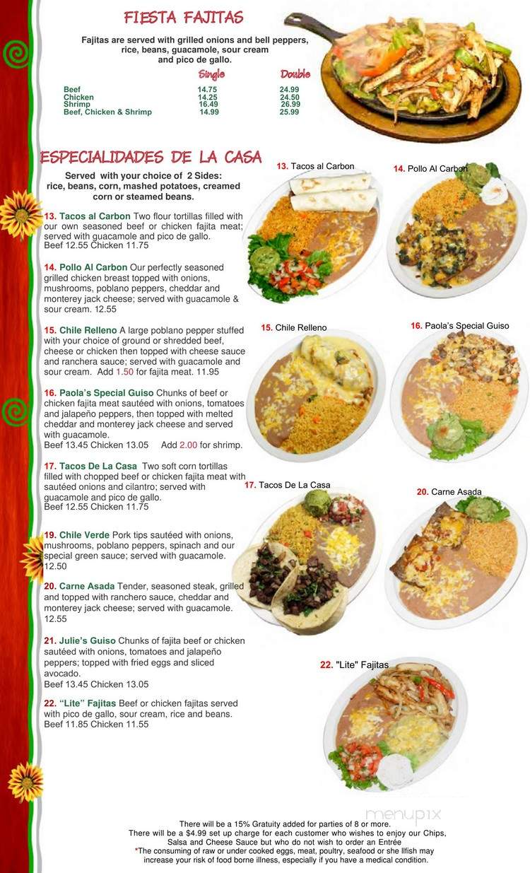 Mamaveca Mexican Restaurant - Norman, OK menu_pic