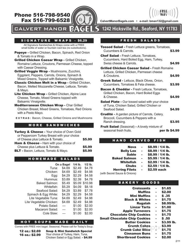 Calvert Manor Bagels Incorporated - Seaford, NY