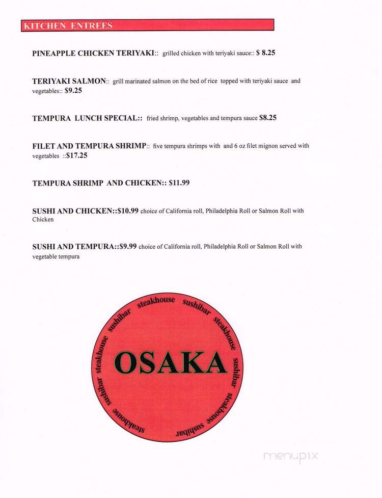 Osaka Steakhouse Of Japan - Tulsa, OK